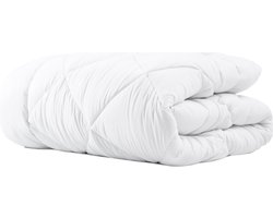 Dekbeddenwereld- Ultra soft Dekbed- Enkel- 240x220- Lits jumeaux-Anti allergien- wit