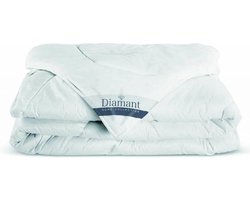 Diamant Dekbed Elegance 10% Eendendons - Enkel - Litsjumeaux - 240x220 cm - Wit