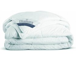 Diamant Dekbed Elegance 90% Ganzendons - 4 Seizoenen - Eenpersoons - 140x200 cm - Wit