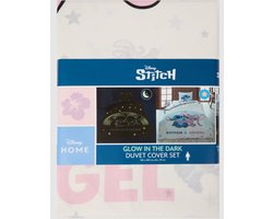 Disney Stitch Dekbedovertrek – Glow in the Dark – 140x200 cm – Inclusief Kussensloop – Katoen