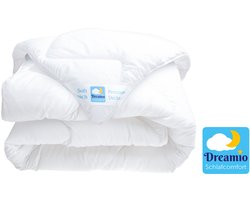 Dreamio Soft All Year Dekbed - 200x200 - Tweepersoons - Enkeldekbed Voor Alle Seizoenen - Ademend & Vochtregulerend - Anti Allergie & Huisstofmijt - Luxe Hotelkwaliteit - Warmteklasse 3 - Zomer & Winterdekbed