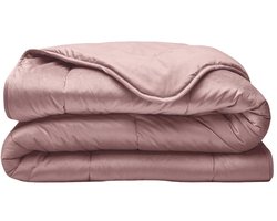 Droomtextiel All-In One Lazy Velvet Dekbed Zonder Overtrek - 240x200 cm - Roze