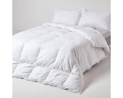 Homescapes Donzen 4-Seizoenen Dekbed 200x200 cm – Eendendons & Veren – Warmteklasse 3+2 – OEKO-TEX® & RDS Gecertificeerd