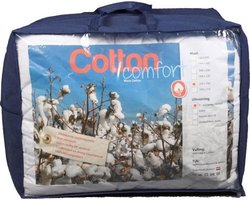 Katoenen dekbed Cotton Comfort - 4-seizoenen dekbed - 90 graden wasbaar - 140x220cm - Eenpersoons dekbed