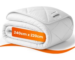 Komfortec Zomerdekbed - Licht 240x220 cm - Hotel Kwaliteit - 30 dagen Proefslapen - Dekbed Geschikt Voor Zomer - Comfort en Ademend - Anti Allergie Dekbed - Licht dekbed voor twee personen - Wit
