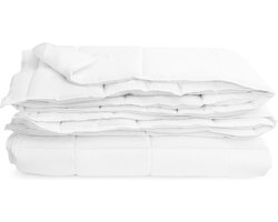 MS Dekbed 160x220 - Zwaar dekbed met vulling van microvezel - Warme deken ideaal als winterdekbed 160x220 - Knuffelig zacht en warm dekbed 160x220 - Wasbaar - Geschikt voor mensen met allergieen