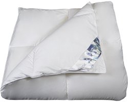 Polydaun FRISK dekbed - enkel - GRS gerecyclede Isocraft® vulling - 100% fijne katoenen tijk - 140x200 cm