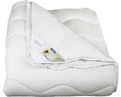 Polydaun Myka dekbed - 4-seizoenen - GRS gerecyclede Isocraft® vulling - zeer zacht - Eenpersoons - 140x200 cm - Wit