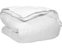 Queens Eendendons Dekbed - Anti-allergie - Dons Excellent - 4 Seizoenendekbed - 100% Perkalkatoenen Tijk - 140 x 200 cm
