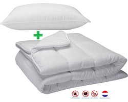 Royal Touch Luxe -Hotel Kwaliteit - Princess kinderdekbed Enkel 1Persoons-140x200 cm-Geschikt voor het hele jaar - Anti Allergie -Antibacterieel- Anti-huisstofmijt+ Hoofdkussen 60x70cm