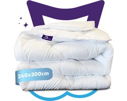 Slaapspeciaal All year dekbed enkel - Essential White Series | 240x200 - Dekbed Geschikt Voor Alle Seizoenen - Zomerdekbed & Winterdekbed - Anti Allergie - Hoogwaardige Ultra Soft - Hotelkwaliteit - Tweepersoons Dekbed - Lits Jumeaux