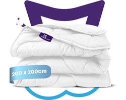 Slaapspeciaal Zomerdekbed - Essential White Series | 200x200 - Dekbed Geschikt Voor Zomer - Anti Allergie Dekbed - Comfort en Ademend - Tweepersoons Dekbed
