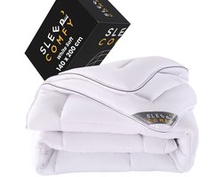 Sleep Comfy - White Soft Series - 140x200 cm - All Year Dekbed - Enkel Dekbed- Anti Allergie Dekbed - Comfort & Ademend - Eenpersoons Dekbed