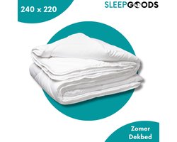 SleepGoods® - KERSTSALE! - Zomerdekbed 240 x 220 - Anti Allergie Dekbed - Tweepersoons Dekbed - 30 Dagen Proefslapen