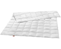 Sleepling 200 x 200 cm donzen dekbed | extra licht zomerdekbed | vulling van 90% dons en 10% veren | Downpass-gecertificeerd | Made in EU | wasbaar op 60 graden | wit