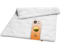 sleepling ultralichte zomerdekbed - dekbed 140x200 cm - allergievriendelijke microvezelhoes - als zomerdeken, dun dekbed, lichte deken voor zomer - Made in EU – 140 x 200 cm - wit