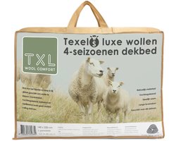 TXL Comfort Texels Wol 4-seizoenen dekbed 140 x 220 cm