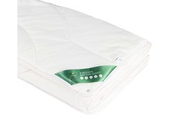 Vitality Pur 4-Seizoenen Dekbed – 140x220 cm - Eenpersoons - 2-delig met Drukknopen - 100% Katoen – Ademend & Natuurlijk – Anti-Allergeen – Warmteklasse 1 ,3 & 4 – Zomer- & Winterdekbed