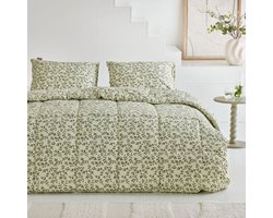 Walra | Dekbed zonder overtrek Dancing Twigs - 240x220cm - 100% percale katoen - Wasbaar dekbed - 4 seizoenen - Bedrukt dekbed - Hoesloos Dekbed