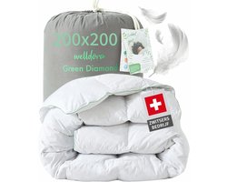 Welldora Dekbed 200 x 200 | 100% Extra Zacht Veren- en Donsdekbed | Zorgvuldig Getest, Oeko-Tex, Allergievriendelijk | RDS-keurmerk voor Dierenwelzijn | All season Dekbed Veren en Dons 200 x 200