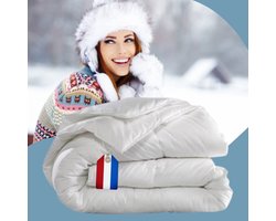 Zavelo Dik Hollands Donzen 4-Seizoenen Dekbed -Lits-Jumeaux (240x200 cm) - Warmteklasse 1 - Heerlijk Warm - Extra Dik