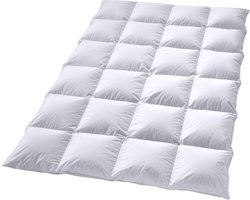 Zavelo Dik Hollands Donzen 4-Seizoenen Dekbed -Lits-Jumeaux (240x220 cm) - Warmteklasse 1 - Heerlijk Warm - Extra Dik