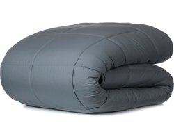 Zelesta® Wonderbed Grey 240x200cm - Dekbed zonder overtrek - 30 dagen proefslapen - Wasbaar hoesloos dekbed - Bedrukt dekbed - Dekbed met print - All Year Winterdekbed & Zomerdekbed