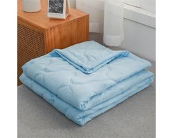 Zomerdekbed 2.5 Tog Luchtig Wasbaar Enkel/Dubbel Beddengoed (Blauw)