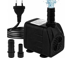 10W Stille Aquarium Dompelpomp - Zwart - 840L/H - Regelt de waterdruk nauwkeurig - Corrosie-, zuur- en alkalibestendig - Goede isolatieprestaties - Geschikt voor aquariums