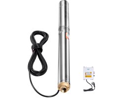 1100W Diepwaterpomp – Roestvrij staal 230V met 20,9 m snoer – Hoge opvoerhoogte 85 m, 100 l/min. Debiet – Ingebouwde of externe startopties – Irrigatie, veehouderij, watervoorziening voor thuis