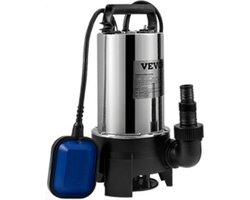 BellissiBo® Dompelpomp - Dompelpomp Vuil Water- Waterpomp - 230V - 550W - Automatisch - Meerdere Slangmaten - Waterdicht