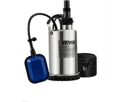 Collox Waterpomp - Rioolwaterpomp - Zwembadpomp - Dompelpomp - Schone waterpomp - Voor het pompen van water uit zwembaden, kelders, bubbelbaden en andere overstroomde gebieden - 1300W - 230 V - 18 x 18 x 40 cm