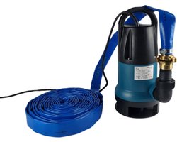 Deltaline Dompelpomp IPK + Slang 15 m - Dompelpomp / Waterpomp - Met Vlotter - 7500 l/h - 400W - Startklaar Pakket