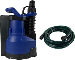 Deltaline Dompelpomp met 7 meter afvoerslang - 9000 Liter per uur - Automatische vlotter - Ideaal voor het pompen van ondergelopen kelders en garage putten