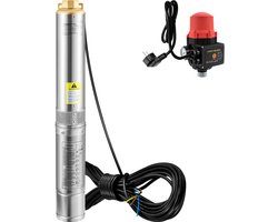 Diepteput Dompelpomp 550W 230V/50HZ 50L/Min 89m Opvoerhoogte Roestvrij Staal Ip68