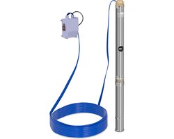 Dompelpomp - 70 mm / 2,75'' - 3800 l/h - 550 W - 20 m kabel / 55 m opvoerhoogte - RVS - MSW