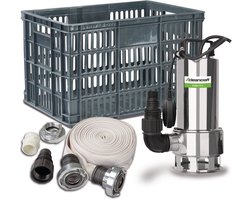 Dompelpompset voor overstromingen voor vuilwater capaciteit 11.400 l/u 0,75 kW 230V Cleancraft SDWP 7511 FLOOD SET