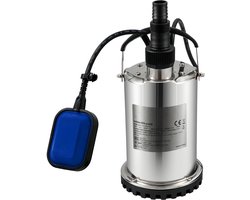 Dompelwaterpomp, 550 W, 9500 l/u, met 10 m kabel en automatische vlotterschakelaar, draagbaar roestvrij staal, voor schoon water, overstroomde gebieden, zwembaden, whirlpools