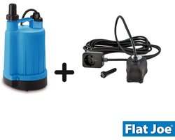 Flat Joe ® easy - vlakzuigende dompelpomp - 4200 l/h - incl Crab vlotter Sensor 10 mtr - wateroverlast - kelderpomp - vlakzuiger - dweilpomp