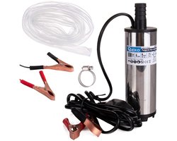 GEKO 12V dompelpomp - olie en vloeistoffen - 25L/min - 3m slang - duurzaam ontwerp