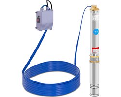 hillvert - Dompelpomp - 95 mm / 3.75'' - 3000 l/u - 550 W - 20 m kabel / 85 m opvoerhoogte - RVS