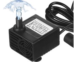 Mini Dompelpomp 12V 5W voor Aquariums en Tuinfonteinen - Borstelloze Vijverpomp 500 l/H