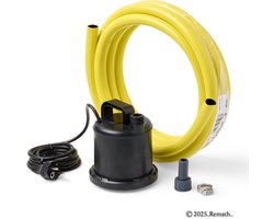 Sicce Ultra Zero SET (5m slang 3/4" - slangtule - slangklem) - vlakzuiger - kelderpomp - vlakzuigpomp - Plug&Play set