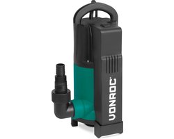 VONROC Dompelpomp - Vuilwaterpomp - Waterpomp – 750W – 14000 l/h – Voor vuil- en schoonwater – Met geïntegreerde vlotter