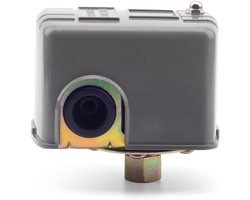 Waterpomp drukschakelaar - G1/4" Instelbare waterdrukregelaar - Dubbele veerpolige drukschakelaar voor zelfaanzuigende pompen - injectiepompen - tuinpompen (110V-230V)