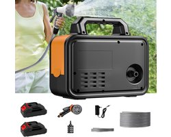 Waterpomp - tuinpomp - waterpomp voor Makita batterij - irrigatiepomp met 10 m slang - 3 m waterinlaatbuis - 6 sproeicartridges - draadloze draagbare zelfaanzuigende pomp