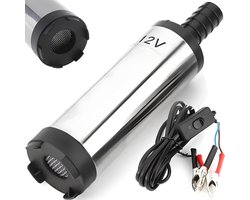 Zylo® Waterpomp 12V - Dompelpomp 12 Volt - Zilver - 15cm x 4cm x 4cm