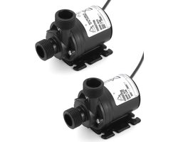 Zylo® Waterpomp 12V - Dompelpomp 12 Volt - Zwart - 8cm x 8cm x 5cm