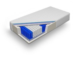 7 Zone pocketvering matras met koudschuim afdeklaag 80x200