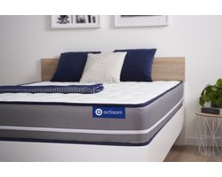 Actilatex pur matras 90x220cm , Latex en traagschuim , Stevig, 3 comfortzones